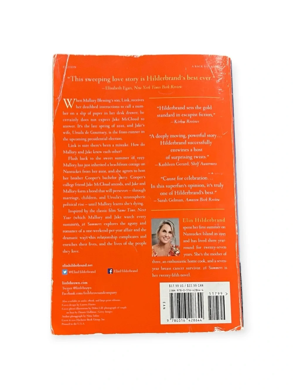 Elin Hilderbrand “28 Summers” Book Soft Cover